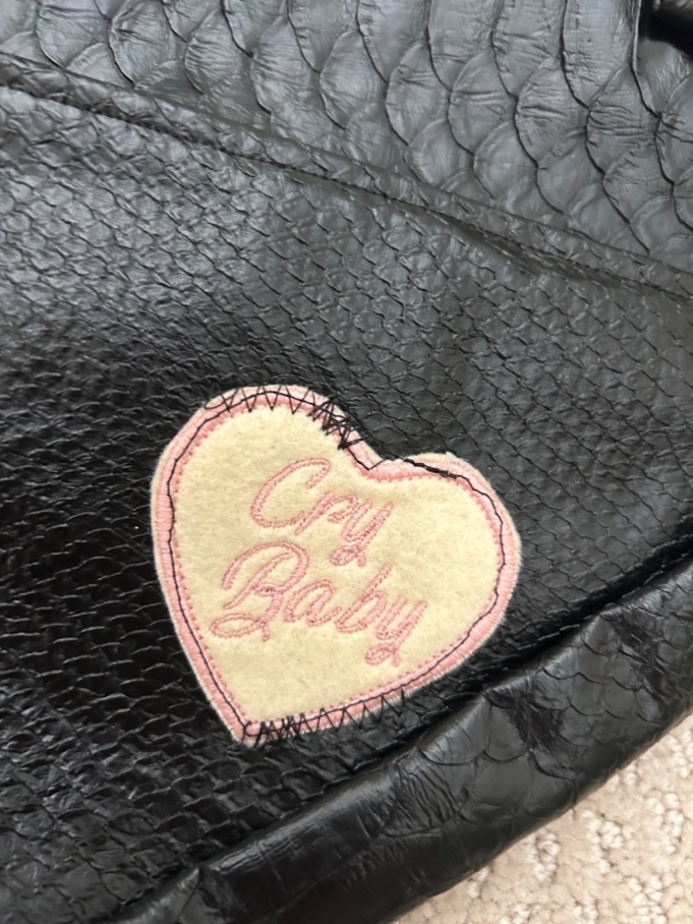 Vintage y2k heart faux leather purse - Picture 5 of 7